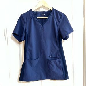 Cherokee iflex Women’s V-neck Knit Panel Scrub Top